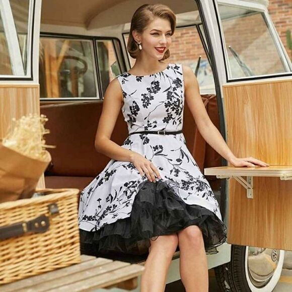 Petticoat Pinup Retro Vintage 1950s 60s Rockabilly Tutu Crinoline Underskirt NEW - Picture 6 of 15